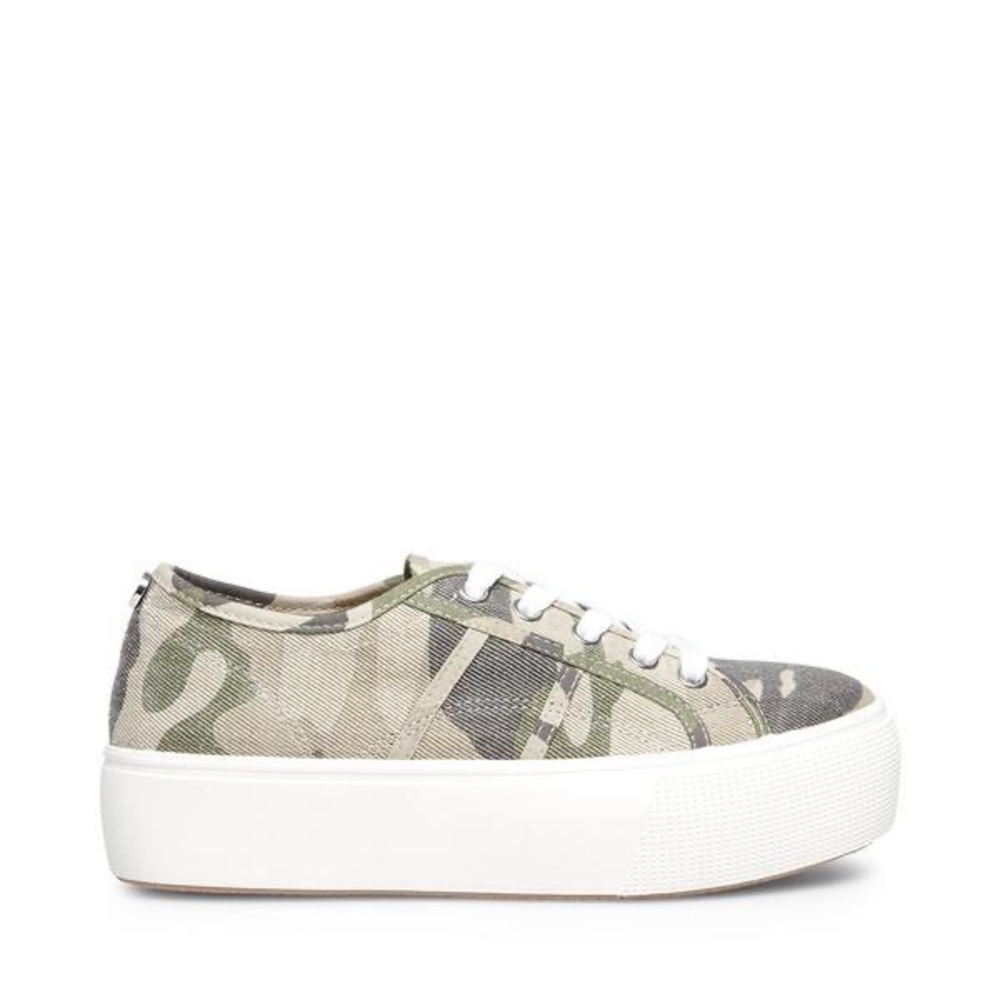 Camo platform shoes